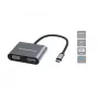 Conceptronic DONN16G Laidinis USB 3.2 Gen 1 Type-C Pilka 100W 4K Ultra HD