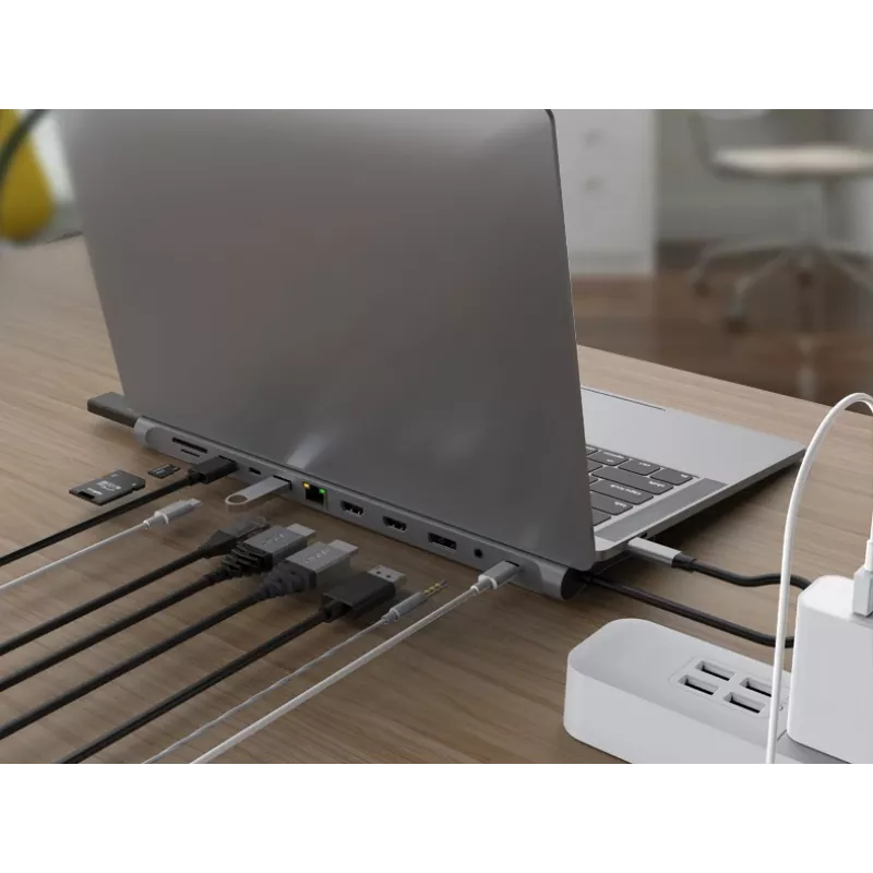 Conceptronic DONN17G 12-in-1 USB-C dokas su HDMI, DisplayPort, USB 3.2 Gen 1