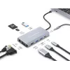 Conceptronic DONN20G 10-in-1 USB 3.2 Gen 1 dokavimo stotelė, HDMI, VGA, USB-A 3.0 x 3, SD, TF/MicroSD, garsas, GbE LAN, 100W USB PD
