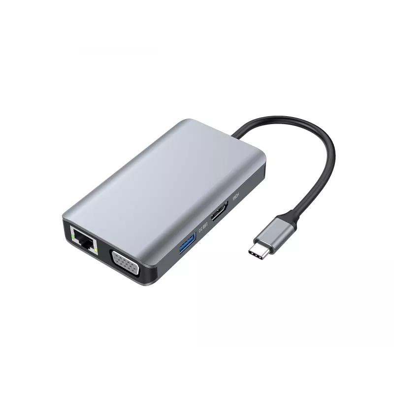 Conceptronic DONN21G 7-in-1 USB-C dokas / stotelė, pilka