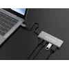 Conceptronic HUBBIES15G 4 prievadų USB 3.2 Gen 2 USB-C centras pilkas