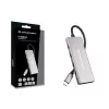 Conceptronic HUBBIES17G USB 3.2 Gen 2 tipo C 7 prievadų USB šakotuvas, pilka spalva