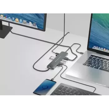 Conceptronic DONN 9-in-1 kelių funkcijų USB mazgas