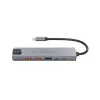 Conceptronic DONN29G 6-in-1 USB 3.2 Gen 2 dokų stotelė, 4K60Hz HDMI, USB-A 10Gbps x 2, USB-C 10Gbps, GbE LAN, 140W USB PD 3.1