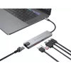 Conceptronic DONN29G 6-in-1 USB 3.2 Gen 2 dokų stotelė, 4K60Hz HDMI, USB-A 10Gbps x 2, USB-C 10Gbps, GbE LAN, 140W USB PD 3.1