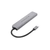 6-in-1 USB 3.2 Gen 1 dokų stotelė CONCEPTRONIC DONN33G HDMI, 2×USB-A 5Gbps, 2×USB-C 5Gbps, 100W USB PD, sidabrinė