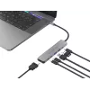 6-in-1 USB 3.2 Gen 1 dokų stotelė CONCEPTRONIC DONN33G HDMI, 2×USB-A 5Gbps, 2×USB-C 5Gbps, 100W USB PD, sidabrinė
