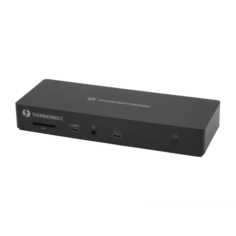Conceptronic DONN30B 13-in-1 Thunderbolt 4 dokavimo stotelė, laidinė, Thunderbolt 4, 96 W, 3,5 mm, 10,100,1000,2000,2500 Mbit/s, IEEE 802.3bz