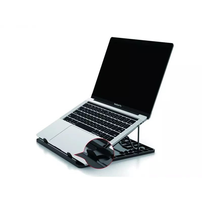 Conceptronic ERGO nešiojamojo kompiuterio aušinimo stovas, juodas, 39,6 cm (15,6 inch)