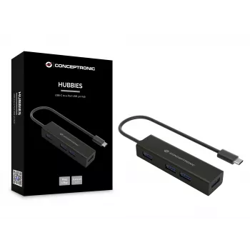 Conceptronic HUBBIES USB-C į 4 prievadų USB 3.0 šakotuvas