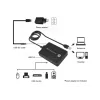 Conceptronic HUBBIES 4 prievadų USB 3.0/2.0 šakotuvas, 90 cm laidas, USB 3.2 Gen 1 (3.1 Gen 1) Type-A, juodas