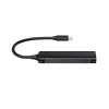 Conceptronic HUBBIES 4 prievadų USB 3.0 šakotuvas, 2 USB-C ir 2 USB-A prievadai, aliumininis korpusas, USB-C jungtis