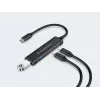 Conceptronic HUBBIES 4 prievadų USB 3.0 šakotuvas, 2 USB-C ir 2 USB-A prievadai, aliumininis korpusas, USB-C jungtis