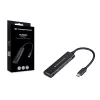 Conceptronic HUBBIES 4 prievadų USB 3.0 šakotuvas, 2 USB-C ir 2 USB-A prievadai, aliumininis korpusas, USB-C jungtis
