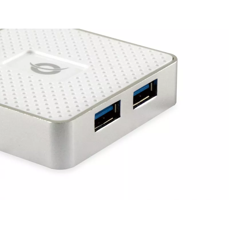 Conceptronic HUBBIES03W USB 3.2 Gen 1 šakotuvas, 4 prievadai, Micro-B, 5000 Mbit/s, baltas