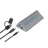 Conceptronic HUBBIES18G 10-in-1 60W USB 3.0 Hub ir įkroviklio rinkinys, 2-in-1 USB-C USB-A laidas, USB 3.2 Gen 1