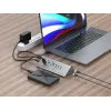 Conceptronic HUBBIES18G 10-in-1 60W USB 3.0 Hub ir įkroviklio rinkinys, 2-in-1 USB-C USB-A laidas, USB 3.2 Gen 1