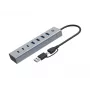 Conceptronic HUBBIES20G 7 prievadų USB 3.0 šakotuvas, 5Gbps, USB-C x 3, USB-A x 4