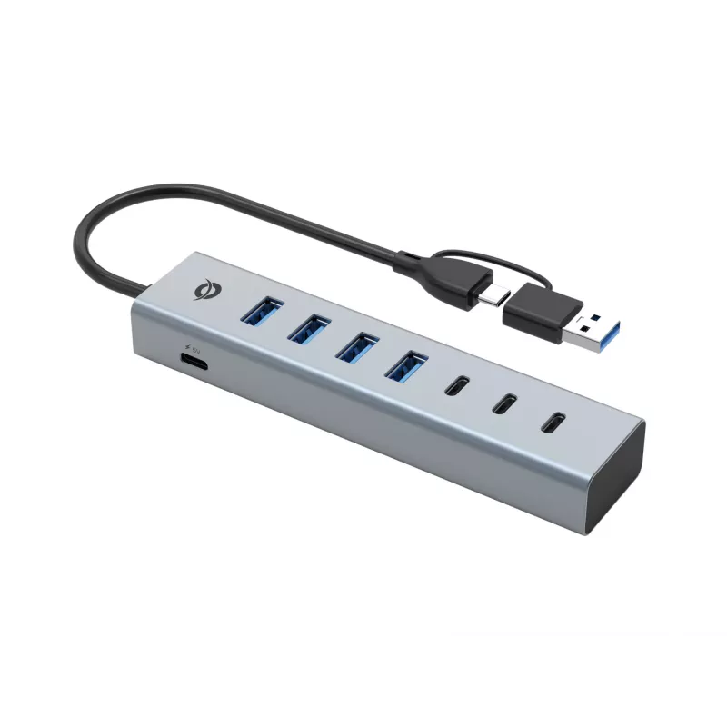 Conceptronic HUBBIES20G 7 prievadų USB 3.0 šakotuvas, 5Gbps, USB-C x 3, USB-A x 4