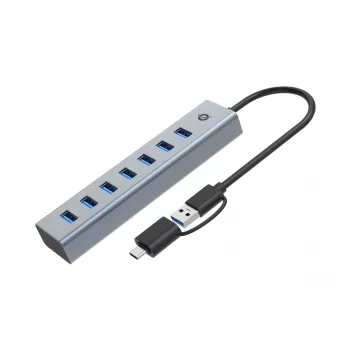Conceptronic HUBBIES21G 7 prievadų USB 3.0 šakotuvas, 5Gbps, USB-A x 7