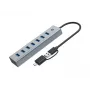 Conceptronic HUBBIES21G 7 prievadų USB 3.0 šakotuvas, 5Gbps, USB-A x 7