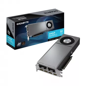 GIGABYTE Radeon AI PRO R9700 AI TOP 32G vaizdo plokštė – 32 GB GDDR6, 256 bit, PCI-E 5.0, 2920 MHz, 3x DP, 1x HDMI, GV-R9700AI TOP-32GD