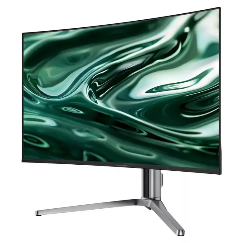 LC-Power LC-M32UCO 31,5 colio QD-OLED 4K Ultra HD lenktas monitorius, 3840×2160, 0,03 ms, 450 cd/m², USB šakotuvas, garsiakalbiai, VESA, aukščio reguliavimas