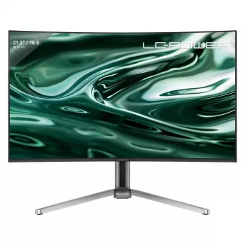 LC-Power LC-M32UCO 31,5 colio QD-OLED 4K Ultra HD lenktas monitorius, 3840×2160, 0,03 ms, 450 cd/m², USB šakotuvas, garsiakalbiai, VESA, aukščio reguliavimas