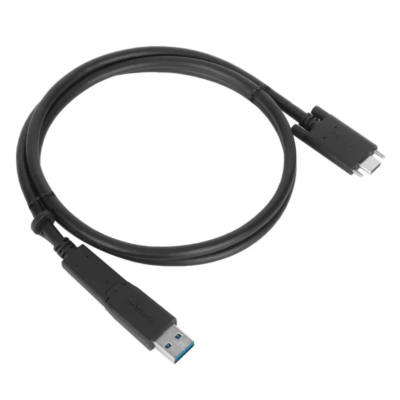 Targus ACC1133GLX USB-C laidas su fiksavimo varžtu ir USB-A adapteriu, 1 m, juodas
