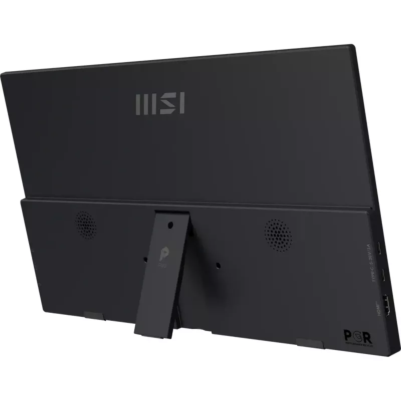 Nešiojamas monitorius MSI PRO MP165DE E6 15.6 colio Full HD IPS 1920×1080 USB-C HDMI VESA juodas