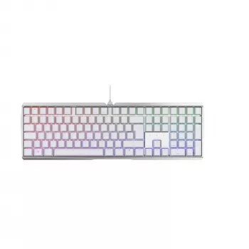 Žaidimų klaviatūra CHERRY MX 3.0S RGB USB QWERTZ Vokiška balta 110 klavišų