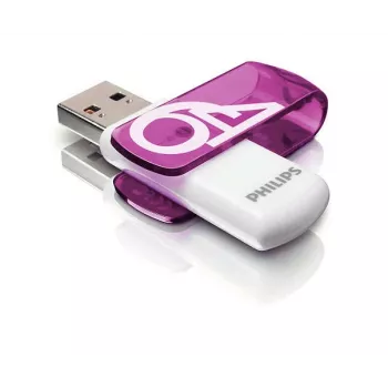 Philips FM64FD05B 64 GB USB atmintukas USB Type-A 2.0 violetinė, balta