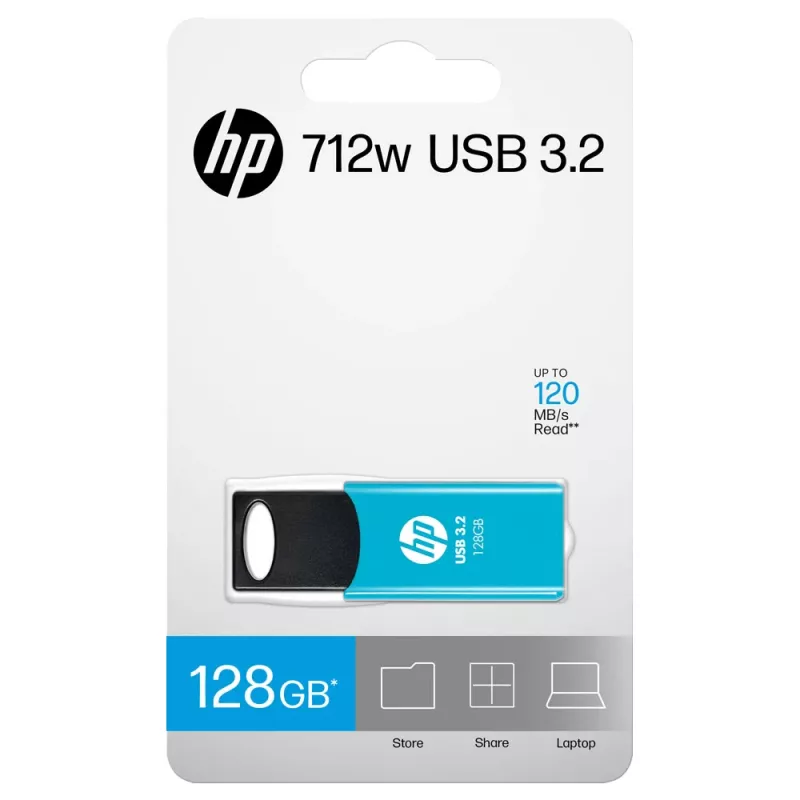 USB atmintukas HP 712w 128 GB USB Type-A 3.2 Gen 1 (3.1 Gen 1) mėlynas slankiojantis