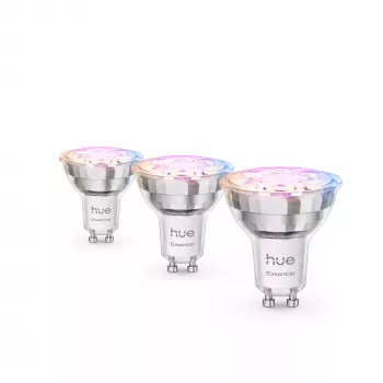 Philips Hue White and colour ambience Essential GU10 – protingas prožektorius – 345 lm – 4,7 W – 3 vnt. pakuotė
