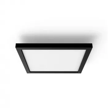 Philips Hue White Ambiance Aurelle Square Panel Bluetooth juodas protingas lubinis šviestuvas