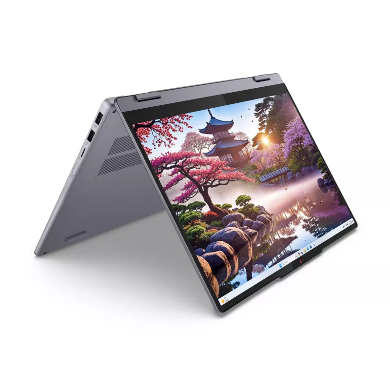 Lenovo IdeaPad 5 2-in-1 14AKP10 Copilot+ PC AMD Ryzen™ AI 7 350 Hibridinis (2-in-1) 35,6 cm (14 colių) Liečiamas ekranas WUXGA 16 GB LPDDR5x-SDRAM 512 GB SSD Wi-Fi 7 (802.11be) Windows 11 Home Pilka