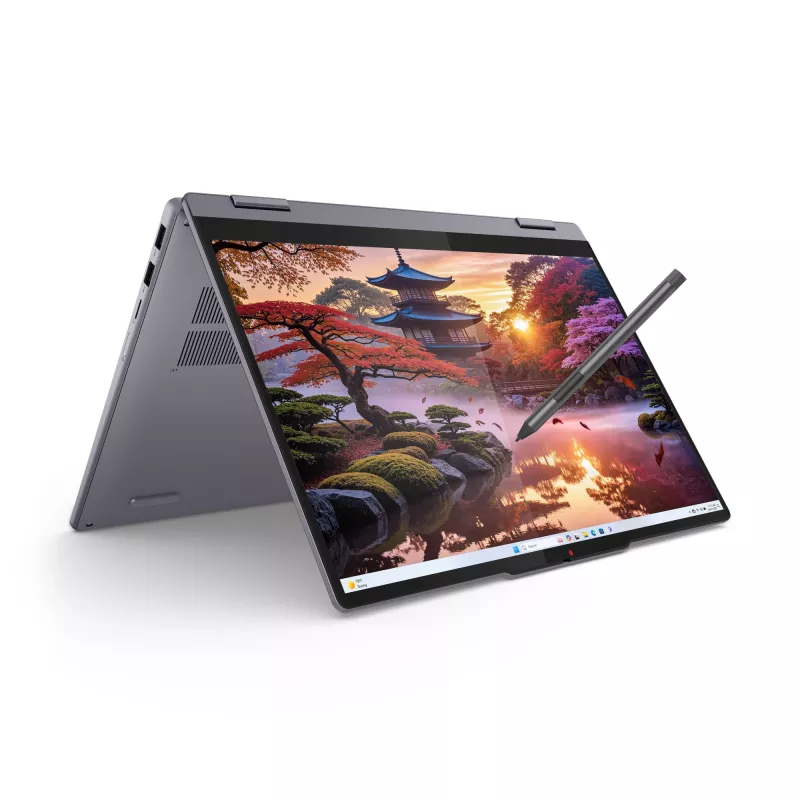 Lenovo IdeaPad 5 2-in-1 14AKP10 Copilot+ PC AMD Ryzen™ AI 7 350 Hibridinis (2-in-1) 35,6 cm (14 colių) Liečiamas ekranas WUXGA 16 GB LPDDR5x-SDRAM 512 GB SSD Wi-Fi 7 (802.11be) Windows 11 Home Pilka