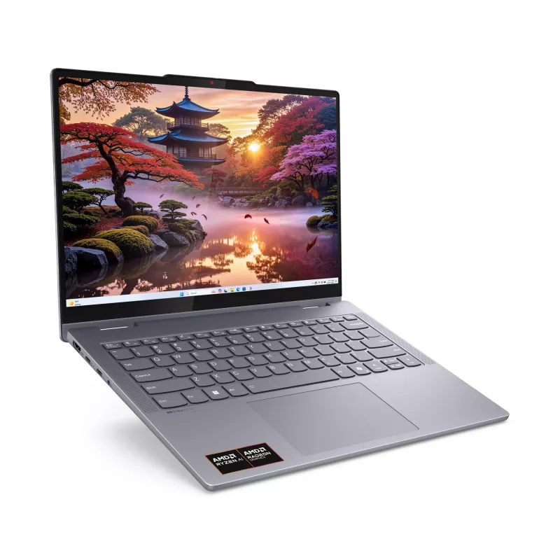 Lenovo IdeaPad 5 2-in-1 14AKP10 Copilot+ PC AMD Ryzen™ AI 7 350 Hibridinis (2-in-1) 35,6 cm (14 colių) Liečiamas ekranas WUXGA 16 GB LPDDR5x-SDRAM 512 GB SSD Wi-Fi 7 (802.11be) Windows 11 Home Pilka