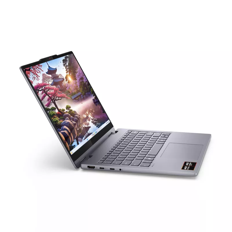 Lenovo IdeaPad 5 2-in-1 14AKP10 Copilot+ PC AMD Ryzen™ AI 7 350 Hibridinis (2-in-1) 35,6 cm (14 colių) Liečiamas ekranas WUXGA 16 GB LPDDR5x-SDRAM 512 GB SSD Wi-Fi 7 (802.11be) Windows 11 Home Pilka