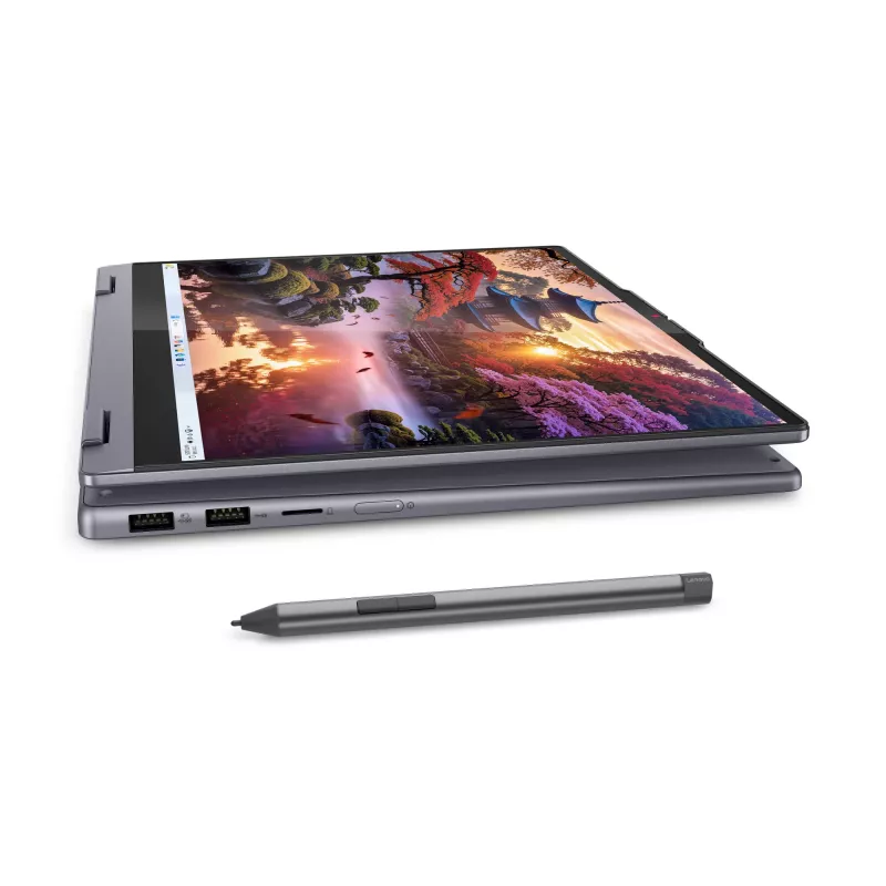 Lenovo IdeaPad 5 2-in-1 14AKP10 Copilot+ PC AMD Ryzen™ AI 7 350 Hibridinis (2-in-1) 35,6 cm (14 colių) Liečiamas ekranas WUXGA 16 GB LPDDR5x-SDRAM 512 GB SSD Wi-Fi 7 (802.11be) Windows 11 Home Pilka