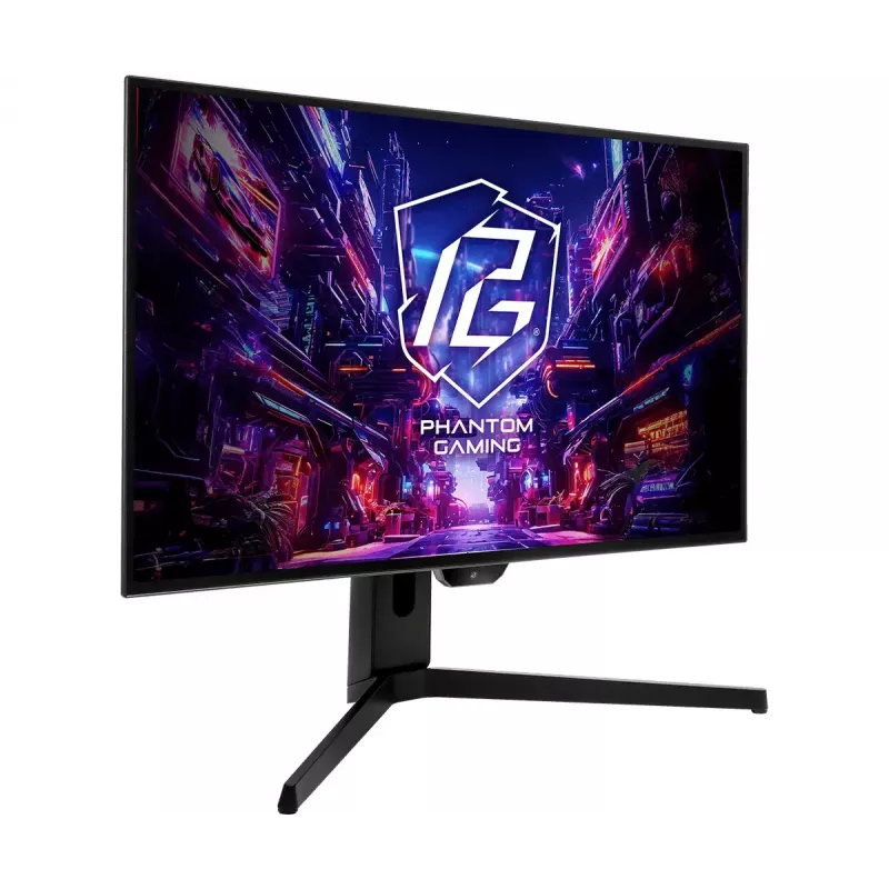 ASRock PGO27QFS 27 colių (68,6 cm) QHD 2560x1440 OLED žaidimų ekranas, 240 Hz, 0,03 ms, FreeSync Premium Pro, HDMI/DP/USB-C, juodos spalvos