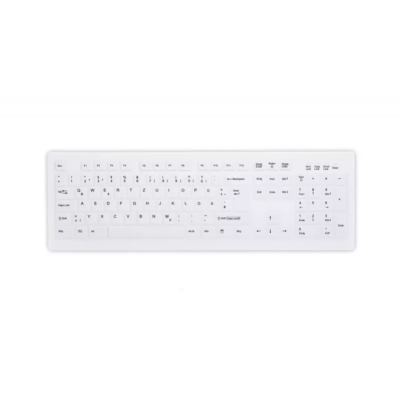 Contour Design Active Key AK-C8100F-U1-W/US medicininė klaviatūra USB QWERTY JAV anglų balta