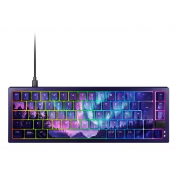 Mechaninė klaviatūra Cherry NORTHERN LIGHT Bundle 65% QWERTZ vokiškas išdėstymas USB RGB 2 m laidas daugiaspalvis