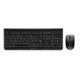 CHERRY DW 3000 belgiška AZERTY belaidė klaviatūra su pele, RF, juoda