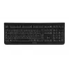 CHERRY DW 3000 belgiška AZERTY belaidė klaviatūra su pele, RF, juoda