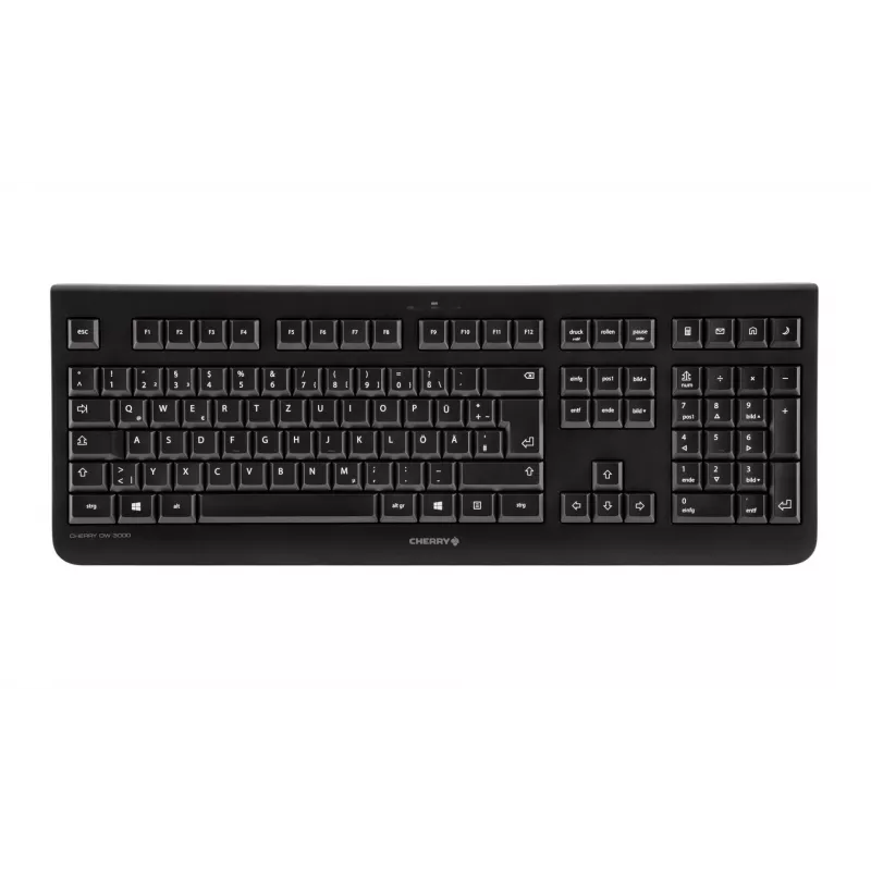 CHERRY DW 3000 belgiška AZERTY belaidė klaviatūra su pele, RF, juoda