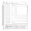 Korpusas XPG STARKER AIR BTF Mid-Tower White