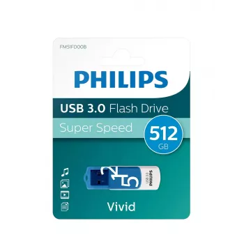 Philips FM51FD001B/00 51 GB USB atmintukas USB Type-A 3.2 Gen 1 mėlynas, baltas
