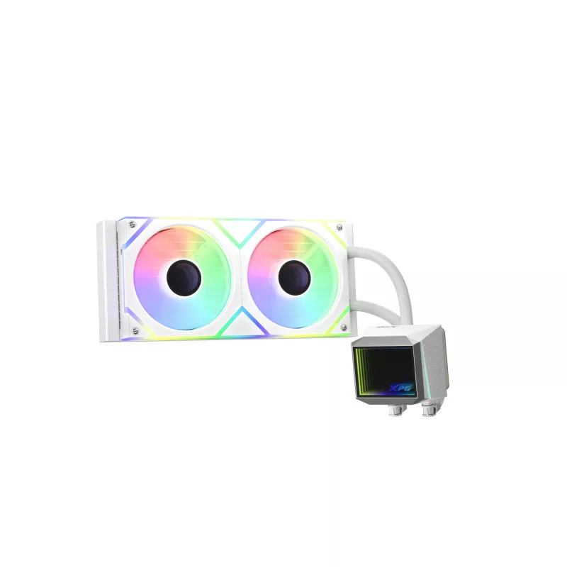 XPG LEVANTE II 240 White – skysčio aušinimo komplektas, 240 mm, baltas