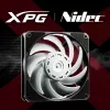 XPG VENTO PRO 120 PWM Black, ventiliatorius, 12 cm, 450 RPM, 2500 RPM, juoda, balta